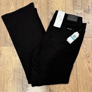 Seven7 Felicity High Rise Slim Flare Women's Jeans NWT MSRP $79.00 Sz 16 Black
